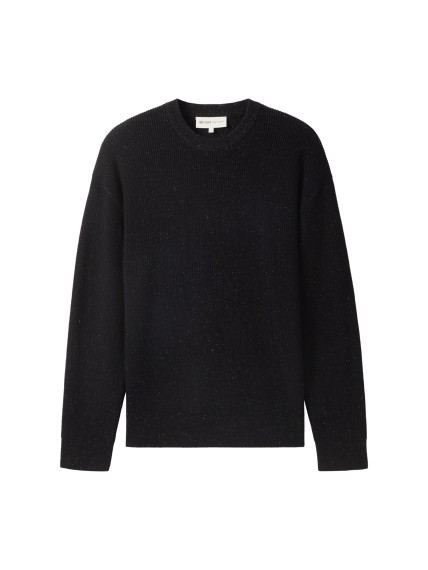 Crew neck black sweater on sale