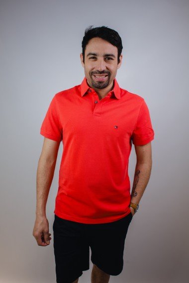 Tommy Hilfiger Polo TOMMY HILFIGER rot
